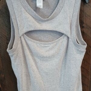 Gray Sleeveless Women's Top